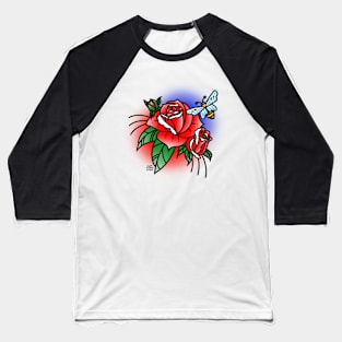 Roses & Bee Baseball T-Shirt